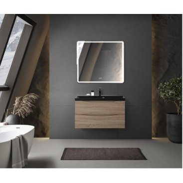 Мебель для ванной BelBagno Marino 80-BB800/450-LV-ART-AST-NERO Rovere Bianco