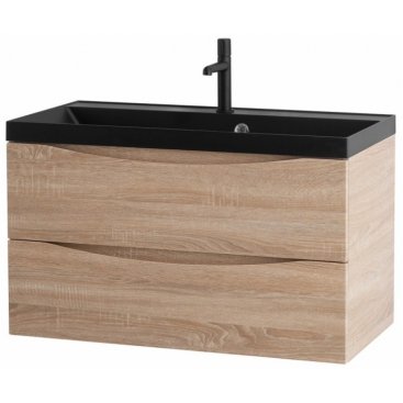 Мебель для ванной BelBagno Marino 80-BB800/450-LV-ART-AST-NERO Rovere Bianco