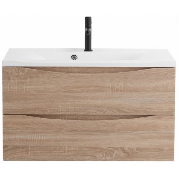 Тумба с раковиной BelBagno Marino 80-BB800/450-LV-MR-PR Rovere Bianco