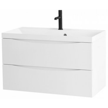 Тумба с раковиной BelBagno Marino 90-BB900/450-LV-MR-AST Bianco Opaco