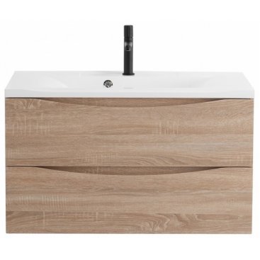 Тумба с раковиной BelBagno Marino 90-BB900/450-LV-MR-PR Rovere Bianco