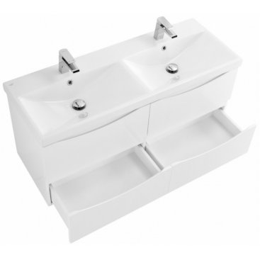 Тумба с раковиной BelBagno Marino-CER 120-BB-0325-120-2-LVB Bianco Opaco