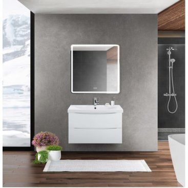 Тумба с раковиной BelBagno Marino-CER 70-BB-0321-70-LVB Bianco Opaco