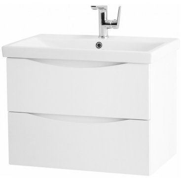 Тумба с раковиной BelBagno Marino-CER 70-BB-0321-70-LVB Bianco Opaco