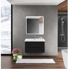 Мебель для ванной BelBagno Marino-CER 80 Nero Luci...
