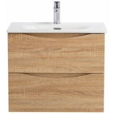 Тумба с раковиной и зеркалом BelBagno Marino-CER-Mini 60 Rovere Bianco