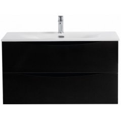 Тумба с раковиной BelBagno Marino-CER-N 100 Nero L...