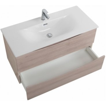 Тумба с раковиной BelBagno Marino-CER-N 100 Rovere Grigio