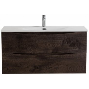 Тумба с раковиной и зеркалом BelBagno Marino-CER-N 100 Rovere Nature Grigio
