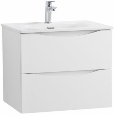Тумба с раковиной и зеркалом BelBagno Marino-CER-N 60 Bianco Lucido