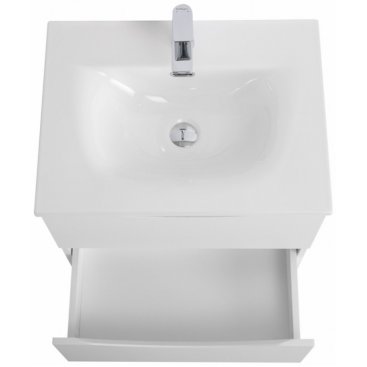 Тумба с раковиной и зеркалом BelBagno Marino-CER-N 60 Bianco Lucido