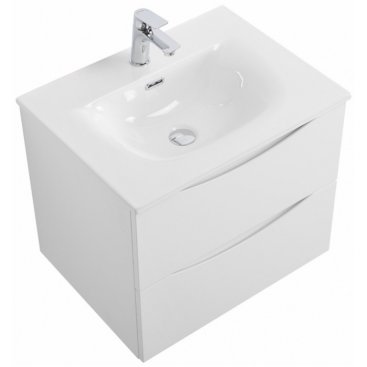 Тумба с раковиной и зеркалом BelBagno Marino-CER-N 60 Bianco Opaco