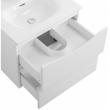 Тумба с раковиной и зеркалом BelBagno Marino-CER-N 60 Bianco Opaco