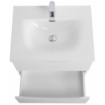 Тумба с раковиной и зеркалом BelBagno Marino-CER-N 60 Bianco Opaco