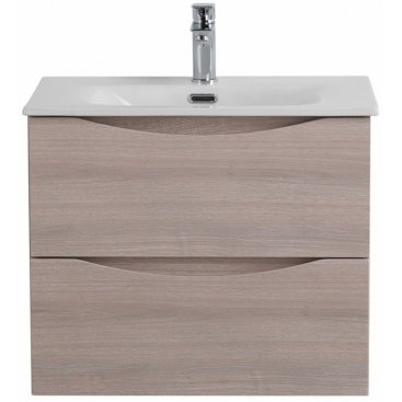Тумба с раковиной и зеркалом BelBagno Marino-CER-N 60 Rovere Grigio