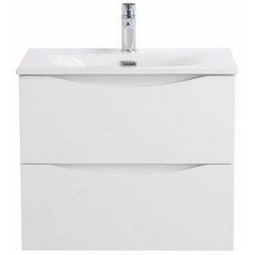 Тумба с раковиной BelBagno Marino-CER-N 70 Bianco Lucido