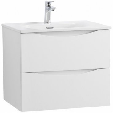 Тумба с раковиной BelBagno Marino-CER-N 70 Bianco Lucido