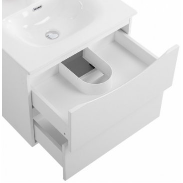 Тумба с раковиной BelBagno Marino-CER-N 70 Bianco Lucido