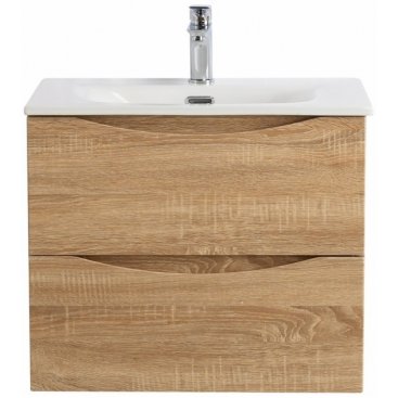 Тумба с раковиной и зеркалом BelBagno Marino-CER-N 70 Rovere Bianco