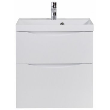 Тумба с раковиной BelBagno Marino-H60 60-BB600/450-LV-MR-AST Bianco Lucido