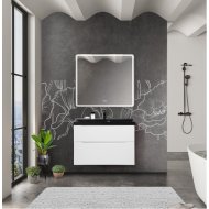 Мебель для ванной BelBagno Marino-H60 80-BB800/450-LV-ART-AST-NERO Bianco Lucido