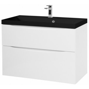 Мебель для ванной BelBagno Marino-H60 90-BB900/450-LV-ART-AST-NERO Bianco Lucido