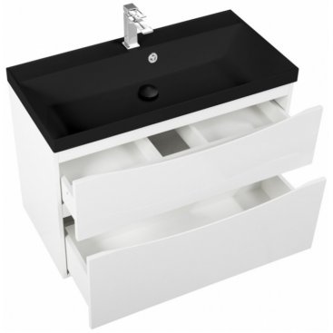 Мебель для ванной BelBagno Marino-H60 80-BB800/450-LV-ART-AST-NERO Bianco Lucido