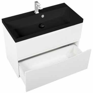 Мебель для ванной BelBagno Marino-H60 90-BB900/450-LV-ART-AST-NERO Bianco Lucido