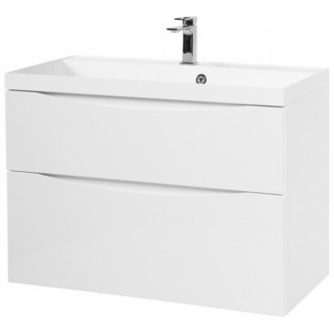 Мебель для ванной BelBagno Marino-H60 80-BB800/450-LV-MR-AST Bianco Lucido