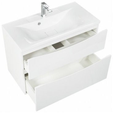 Мебель для ванной BelBagno Marino-H60 80-BB800/450-LV-MR-PR Bianco Lucido