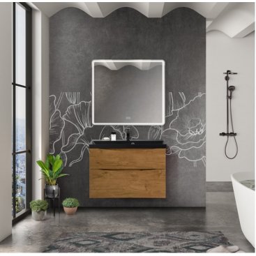 Мебель для ванной BelBagno Marino-H60 80-BB800/450-LV-ART-AST-NERO Rovere Nature