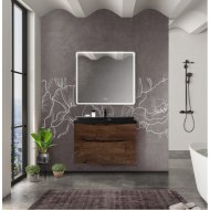 Мебель для ванной BelBagno Marino-H60 90-BB900/450-LV-ART-AST-NERO Rovere Moro