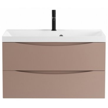 Тумба с раковиной BelBagno Marino 80-BB800/450-LV-MR-AST Capucino Lucido