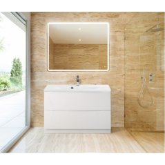 Мебель для ванной BelBagno Marino 90-PIA-BB900/450-LV-MR-PR Bianco Lucido