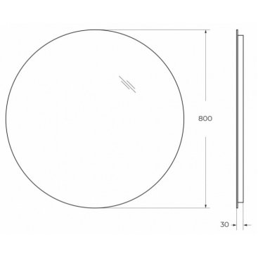 Тумба с раковиной и зеркалом BelBagno Marino 80-BB800/450-LV-ART-PR-NERO Bianco Lucido