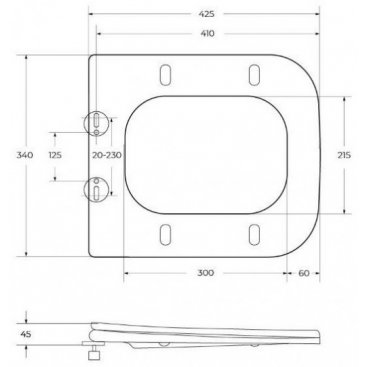 Крышка-сиденье Soft Close BelBagno BB052SC