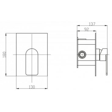 Смеситель для душа BelBagno Nova NOV-DASM-IN