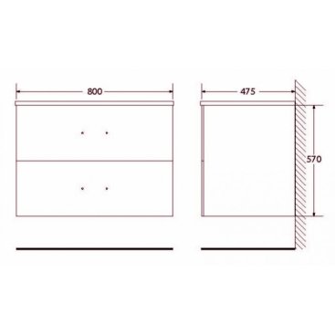 Мебель для ванной BelBagno Onda-M-800