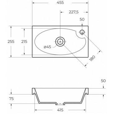 Мебель для ванной BelBagno Pietra-Mini-460L Stucco Cemento