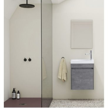 Тумба с раковиной BelBagno Pietra Mini 46R Stucco Cemento