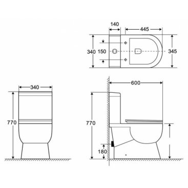 Унитаз-компакт BelBagno Ricco