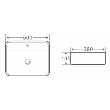 Раковина накладная BelBagno BB1321