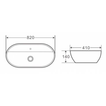 Раковина накладная BelBagno BB1347