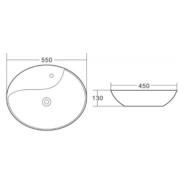 Раковина накладная BelBagno BB1370