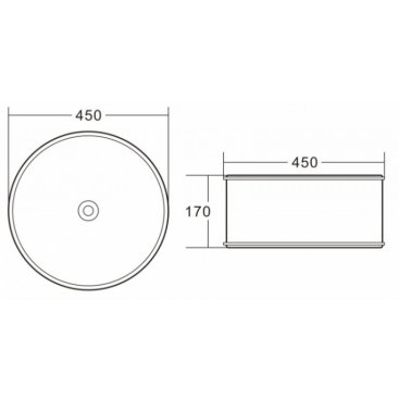 Раковина накладная BelBagno BB1383