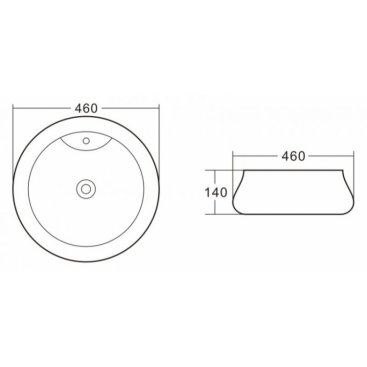 Раковина накладная BelBagno BB1398