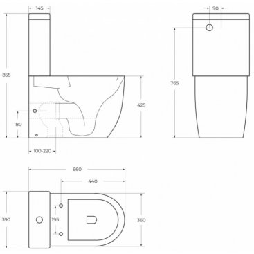 Унитаз-компакт BelBagno Sfera-R BB2141CPR/SC-BB2141T с крышкой микролифт