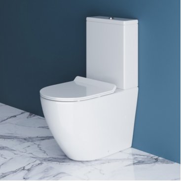 Унитаз-компакт BelBagno Sfera-R BB2141CPR/ BB2111SC с крышкой-сиденьем микролифт