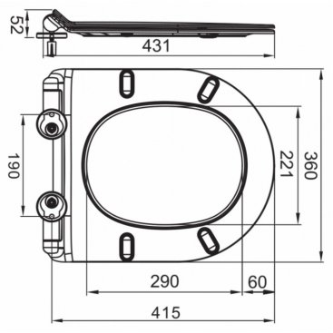 Унитаз подвесной безободковый BelBagno Soft-Tor с крышкой BB2111SC микролифт