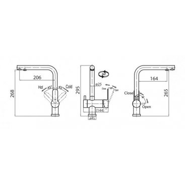 Смеситель для кухни BelBagno Tanaro TAN-LACM-CRM